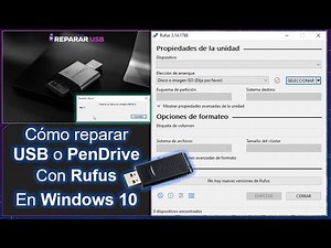 Cómo reparar una USB dañada con Rufus