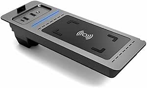 Car QI Wireless Charger Panel Phone Charging Pad 15W for Ford F150 2015-2020 Wireless Car Charger All Qi Compatible Phones (Single Coil)