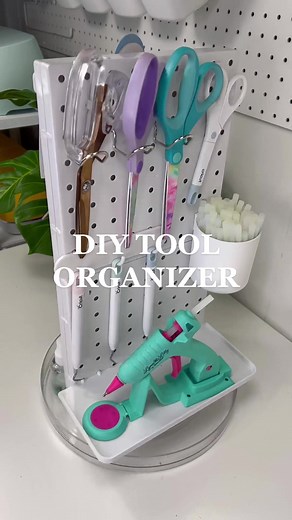 DIY Dollar Tree Pegboard Organizer Tutorial