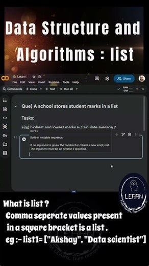 Data Structure and Algorithms| #dataanlysis #datascience #data #education #machinelearning #code