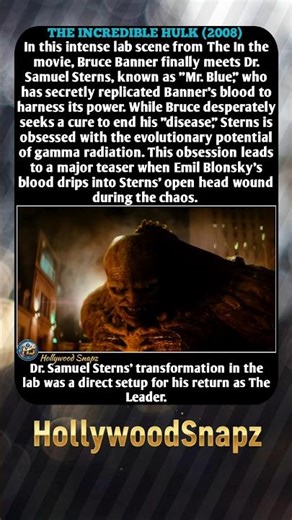 The Secret Origin of "The Leader" in Incredible Hulk! 🧠🔥 #shorts #marvel