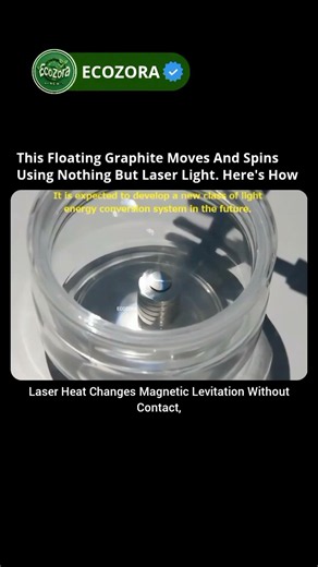 Scientists Moved Floating Graphite With Light! 💡 #maglev #laser #physics #science