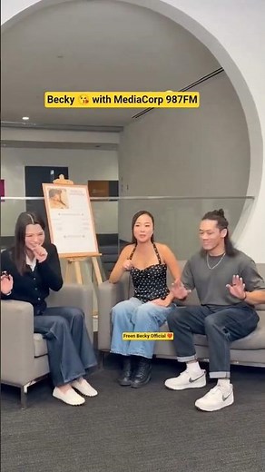 BECKY 🪽 During Interview MediaCorp 987FM Singapore 😘#beckyarmstrong #srchafreen #freenbeck #shorts