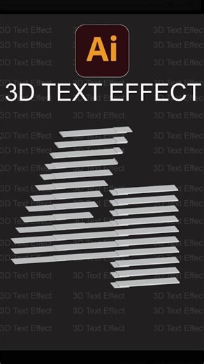 Illustrator Blend + 3D Extrude Trick 🔥 Amazing Line Design in Seconds!