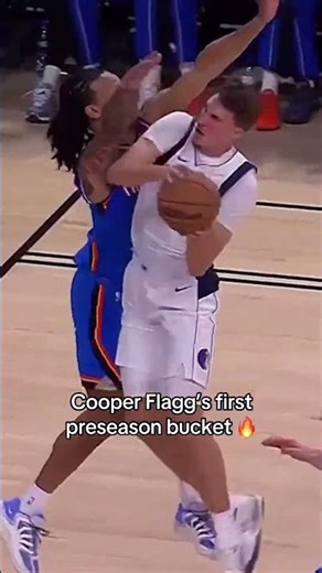 Cooper Flagg gets on the board in his NBA preseason debut 💪