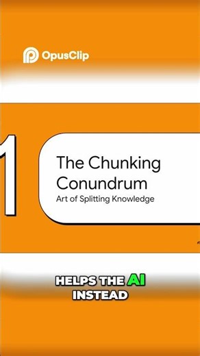 Chunking Conundrum: How AI Digests Information #chunking #retrievalaugmentedgeneration #generativeai