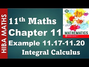 11th maths chapter 11 example 11.17-11.20 Integral Calculus tn syllabus hiba maths
