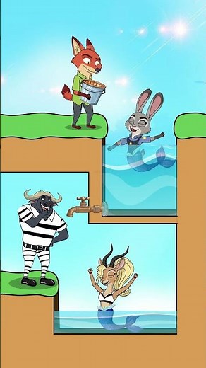 Good Mermaid Judy Hopps and Bad Mermaid Gazelle - who is more beloved in Zootopia 2! #zootopia