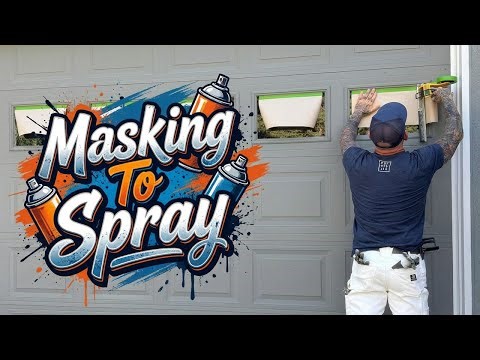 How to Mask a Garage Door for Airless Spraying (Windows, Concrete & Pro Tips)