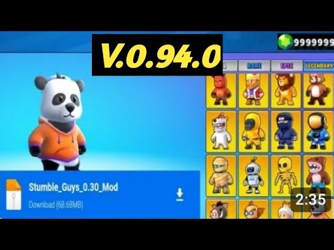 Stumble Guys Mod Apk Latest Version 2026 V.0.94.0, Unlock All Skins&Emotes Unlimited Gold&Gems