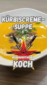 Einfache Kürbiscremesuppe schnell und lecker. Schritt für Schritt Anleitung #wolgadeutscherkoch