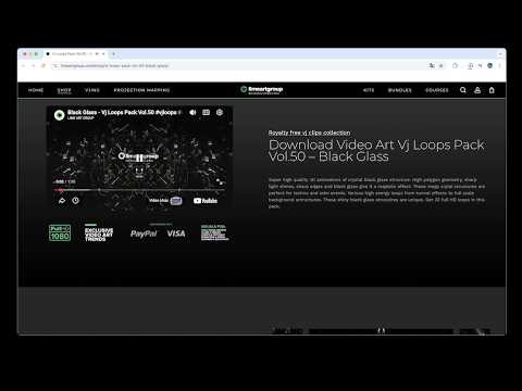 Black Glass - Vj Loops Pack Vol.50 [ElementPik.com]