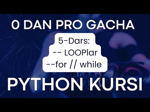 PYTHON BO`YICHA 0 DAN PRO GACHA // 5-dars // DATA SCIENCE #programming #datascience #ai