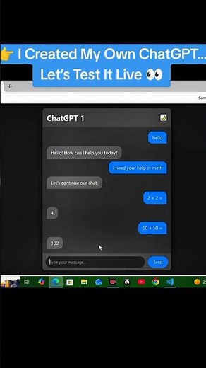 I Built My Own ChatGPT Using Only HTML, CSS & JavaScript.I Created My Own ChatGPT Let’s Test It Live