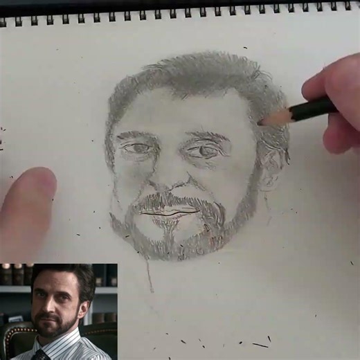 Sketching hannibal Forever Day3 Frederick Chilton #hannibal