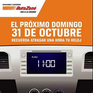 🕛 No lo olvides 🕛 Prepárate para el cambio de horario, revisa las luces de tu auto 🚘 Encuentra todo para tu auto en www.autozone.com.mx Con #AutoZone, Vas a la Segura | AutoZone