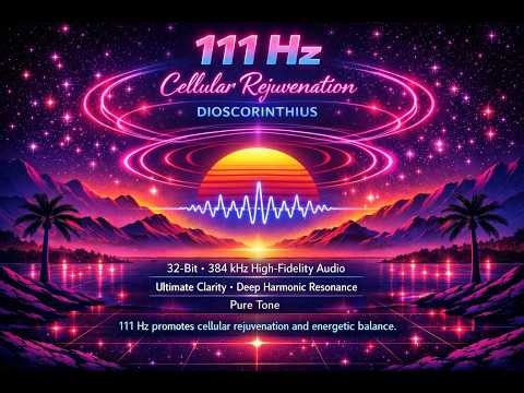 111 Hz - Cellular Rejuvenation | Pure Tone | 32-Bit | 384 kHz