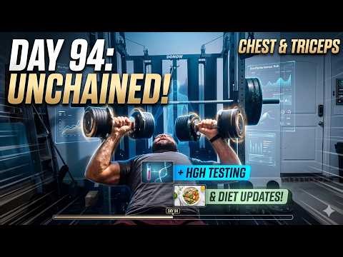 Day 94: Chest & Triceps Workout + HGH Testing & Diet Updates!
