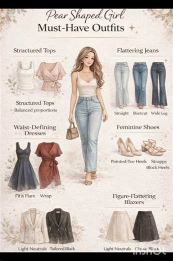 Pear Shaped Girl — Must-Have Outfits Guide