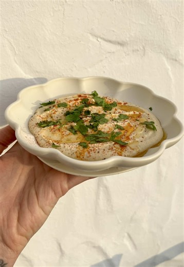 Hummus på röda linser – krämig vegansk barnmat