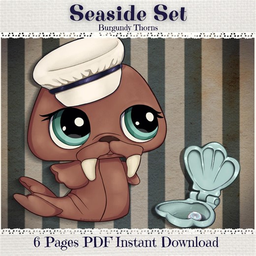 Littlest Pet Shop Coloring Book Pages | Printable Digital Download | LPS | for Children and Adults - Etsy