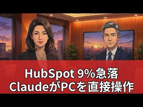 [Feature] HubSpot's stock price plummets 9%: Claude's PC control functionality threatens the "end...