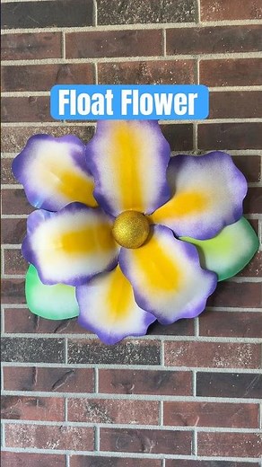 How to make DIY Mardi Gras float flowers