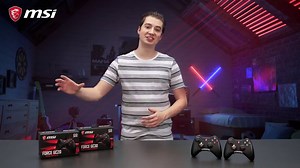 msi Force GC30 Wireless Gaming Controller, Dual Vibration Motors, Dual Connection Modes, Interchangable D-Pads, Compatible with PC, Android and PS4