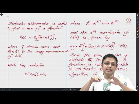 Lec 43 Best Policy Algorithm for Q-Value Functions: A Stochastic Approximation Formulation