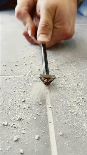 How to remove grout! #diy #construction #tools