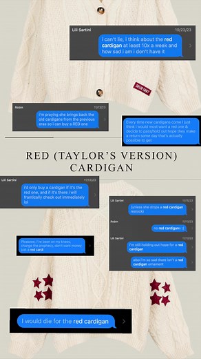 Red TV Cardigan: A Must-Have from Taylor Swift