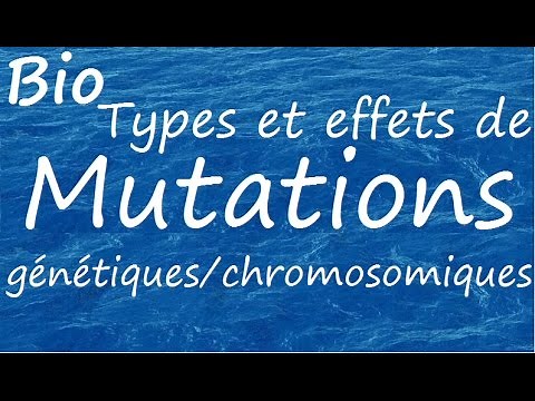 Genetic and chromosomal mutations