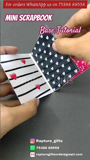 Easy Scrapbook Base | DIY Photo Mini Scrapbook | Making Tutorial 🎁