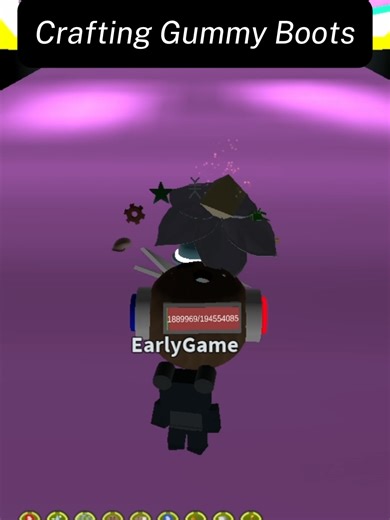Crafting the Gummy Boots in Bee Swarm Simulator 🍭| #Beeswarmsimulator #roblox #bss #gummyboots