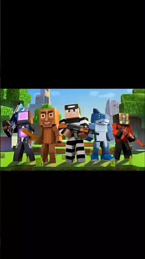 Cops N Robbers : Pixel Craft Gun #shorts #minecraft #gameandroid