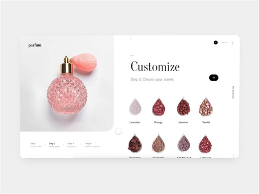 🌸Customizable Perfume Website