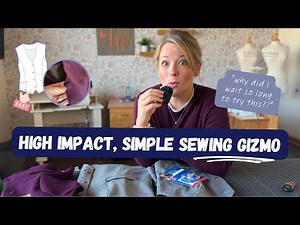 EASY, High Impact Sewing Gadget | Why did I wait so long to try this?! | Covered Buttons + Opus Vest