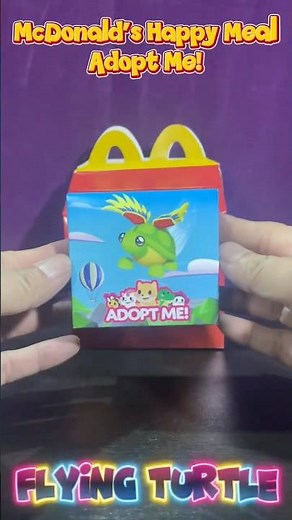 Flying Turtle [Adopt Me!] | Mcdonald’s Happy Meal #shorts #happymeal #adoptmeroblox #neomjtoys