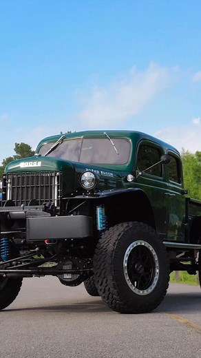 We Build The Hottest Trucks™️🔥This happy customer’s Desert Power Wagon is pushing the limit with its 6.7L Cummins®️ Turbo-Diesel for modern power and torque! The beautifully crafted @tisdalecoachworks cab, fenders, steps, bed and 4-Link suspension are dressed in Irish Racing Green with black accents and a custom, luxury interior that’s been designed, built/assembled, and upholstered completely in-house by our incredible team! In this cab, you can find premium sound by @rockfordfosgate run throu