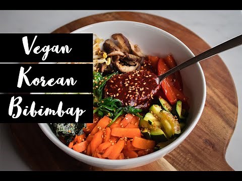 Vegan Korean Bibimbap + Sauce | Recipe Video