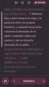 Génesis capitulo 9 versículo 16 en adelante