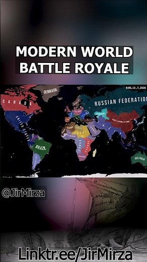 Modern Day Battle Royale #hoi4 #history #geopolitics #viral #map #ww3 #battleroyale #timelapse