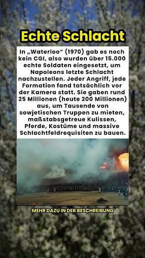 Der film, der 15.000 echte soldaten anstelle von CGI einsetzte! 🤯🎬