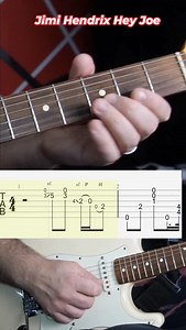 5.2K views · 2.1K reactions | #Tutorial Jimi Hendrix - Hey Joe Guitar Intro #guitartutorial #guitarcover #electricguitar #learnmontiktok #guitarlesson #guitartok #skullstrings #fyp #popularsong #JimiHendrix #HeyJoe #riffguitar #riffrock | Tony GALDI | Facebook