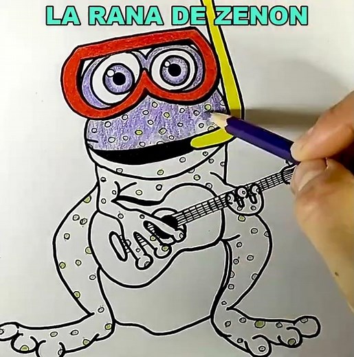 Dibujamos y Coloreamos La Rana de la Granja de Zenón | Dibujos para niños