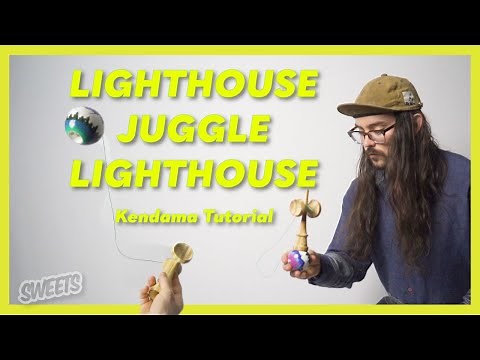 How to LIGHTHOUSE JUGGLE to LIGHTHOUSE - Kendama Tutorial - Sweets Kendamas