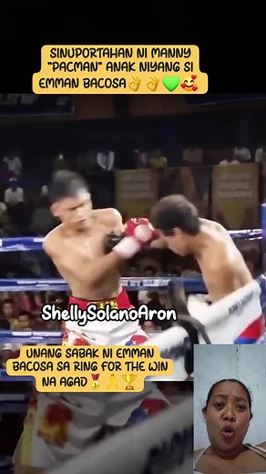 Sinuportahan ni Manny "Pacman" anak niyang si Emman Bacosa👌🥰 #emmanbacosa #MannyPacmanPacquiao #everyonehighlightsfollowers #trendingreelsvideoviraltodayシ゚viralシfbreels #shellysolanoaron | Shelly Solano Aron