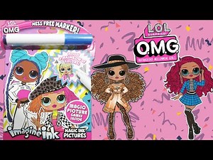 LOL Surprise! OMG Imagine Ink Coloring Book | Fun COLORING & ACTIVITIES With Mess-Free Marker