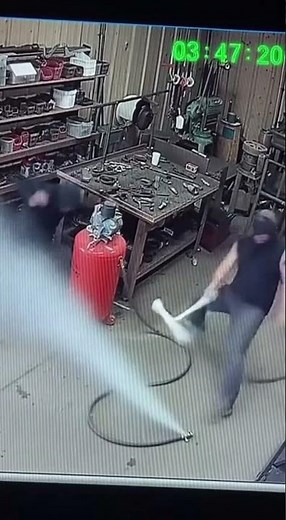 Air Compressor Explodes In Shop