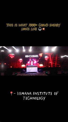 DJ Bose live at Vemana Institute of Technology , Bengaluru .